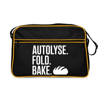 Typographie de la Rotation à Autolyse - Sac Retro - noir/or - Devant