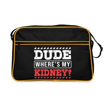 Kidney Donor Donor Kidney - Retro Bag - black/gold - Front