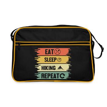 Hiking Mountain Trail Backpacking Outdoors Poaching - Retro Bag - black/gold - Front