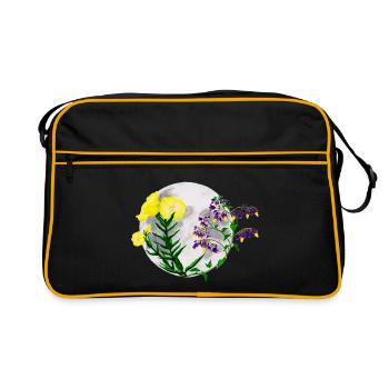 Veilleuses et morelle douce-amère - Sac Retro - noir/or - Devant