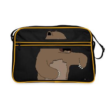 supporter! - Sac Retro - noir/or - Devant