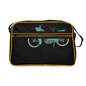 Miss Ady_mobylette - Sac Retro - noir/or - Devant