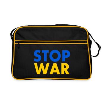 Stop war - Sac Retro - noir/or - Devant