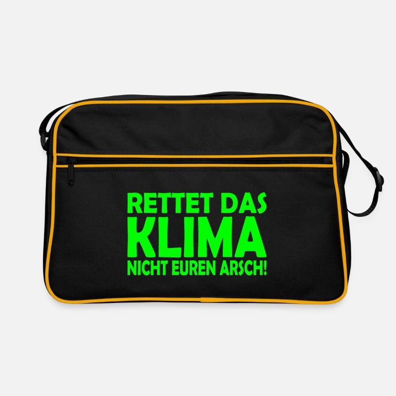 Klima retten Retro Tasche