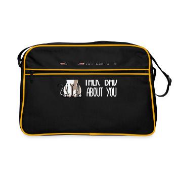 My Oriental Shorthair Cat and I Talk Bad About You - Retro Bag - black/gold - Front