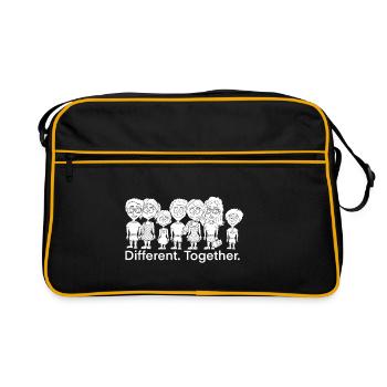 Diversity and cohesion - Retro Bag - black/gold - Front