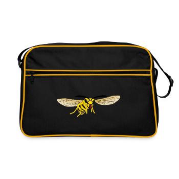 Guêpe frelon - Sac Retro - noir/or - Devant