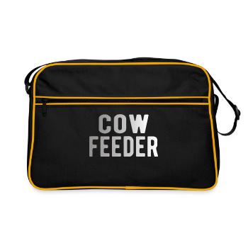 ÉLEVEUR: mangeoire pour vaches - Sac Retro - noir/or - Devant