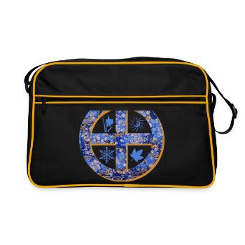 soleil croix e 112 - Sac Retro - noir/or - Devant