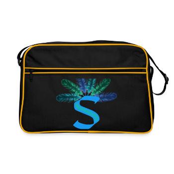6 springs p - Retro Bag - black/gold - Front