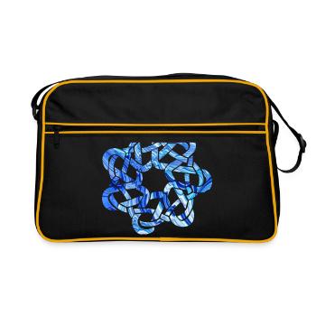 Celtic knot 9 e 80 - Retro Bag - black/gold - Front