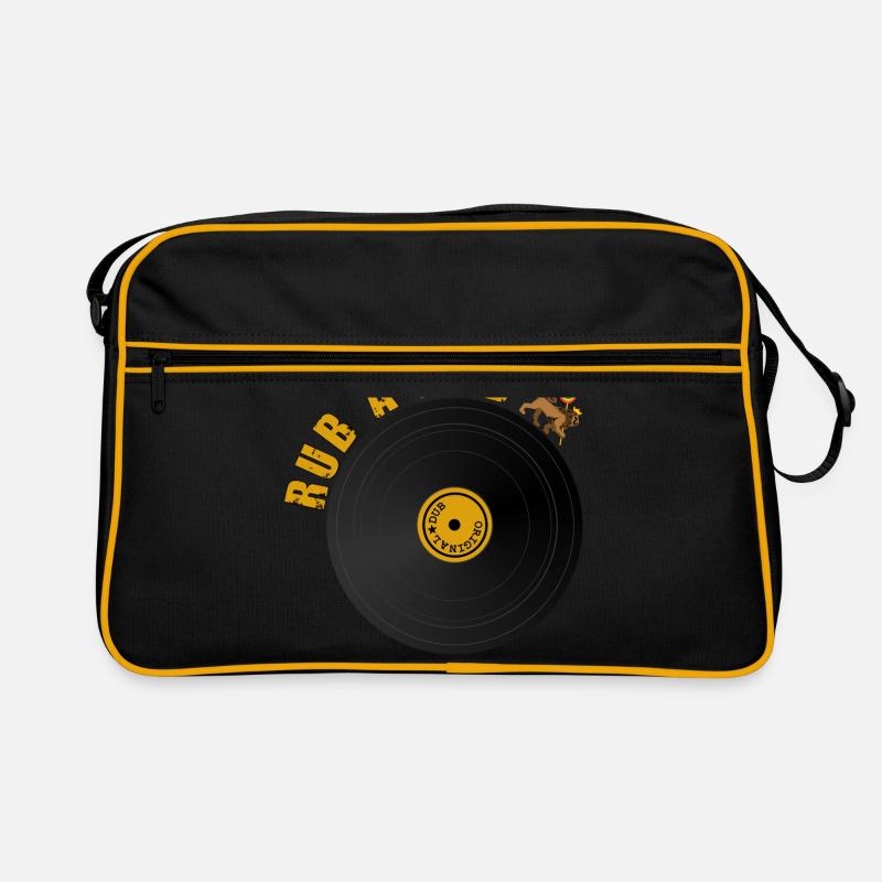 Roots Dub Reggae - Retro Tasche - Schwarz/Gold