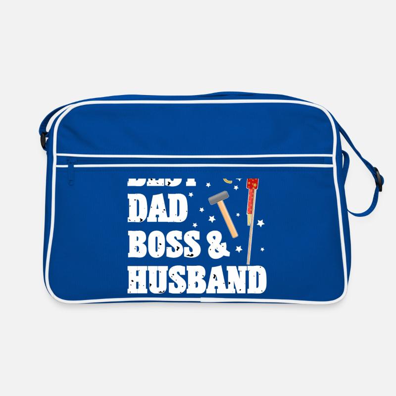 Bester Papa Chef und Ehemann Retro Tasche
