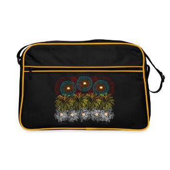 Pyro fireworks pyrotechnics - Retro Bag - black/gold - Front