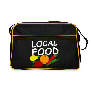 Fruits et légumes régionaux - Sac Retro - noir/or - Devant