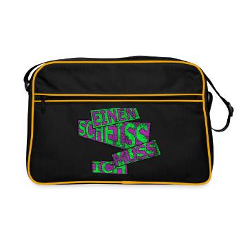I have to shit - vintage - Retro Bag - black/gold - Front