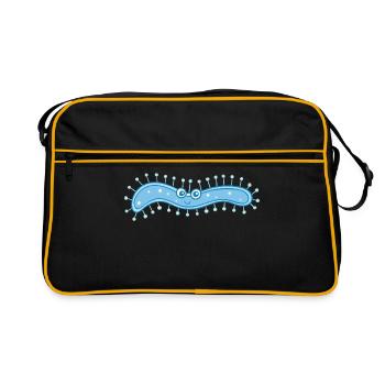 MICROBIOLOGIST: Sweet bacteria - Retro Bag - black/gold - Front