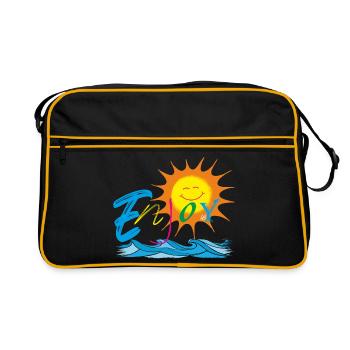 Enjoy - Retro Bag - black/gold - Front
