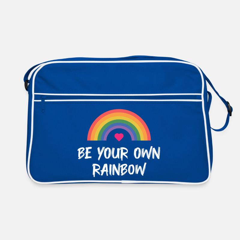 LGBT Pride Month - Sei dein eigener Regenbogen Retro Tasche