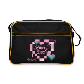 Love hurts - Retro Bag - black/gold - Front