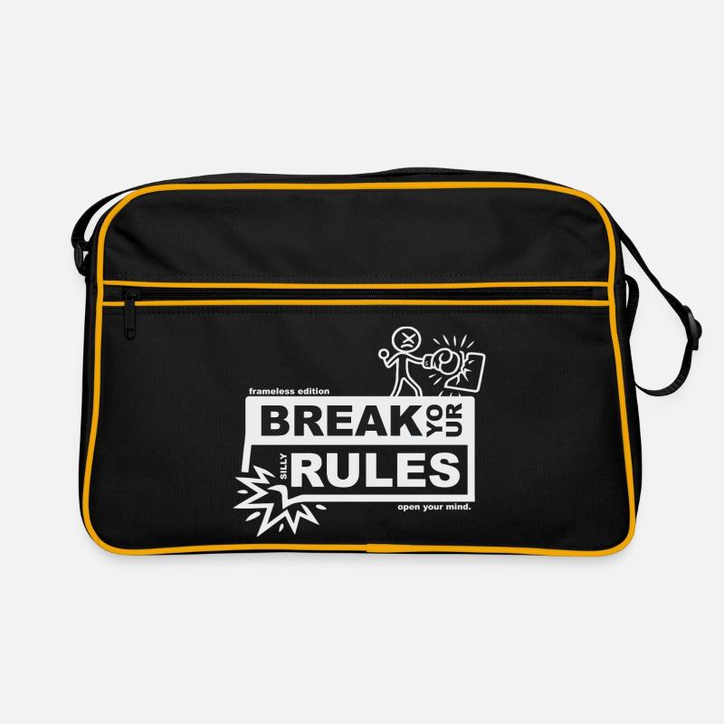 Break your silly rules - frameless edition Retro Tasche