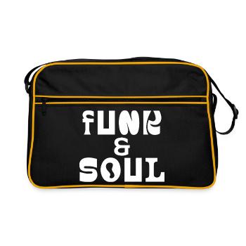 Funk and Soul Bold Typography  - Retro Bag - black/gold - Front