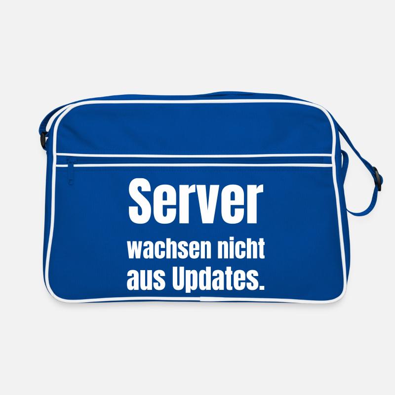 Server wachsen nicht aus Updates. Retro Tasche