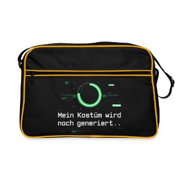 Kostüm Wird Noch Generiert Köln Karneval Fasching - Retro Tasche - Schwarz/Gold - Vorne