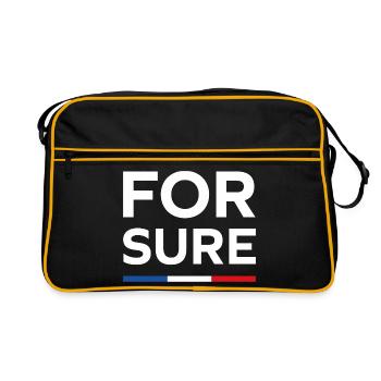 For sure, - Sac Retro - noir/or - Devant