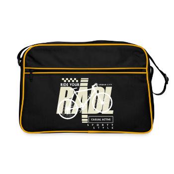 Urban Bike Casual Active Radl Radln - Sac Retro - noir/or - Devant