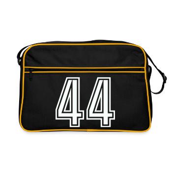 44 - Retro Bag - black/gold - Front