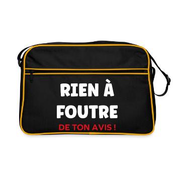 rien à foutre - Sac Retro - noir/or - Devant