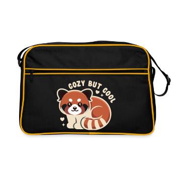 Câlin Panda Rouge MIGNON MAIS COOL - Sac Retro - noir/or - Devant
