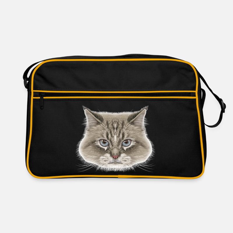 Sibirische Katze  Retro Tasche