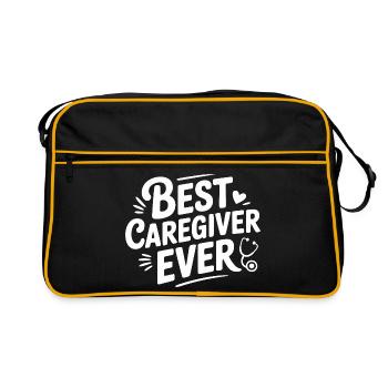 Meilleur aidant de tous les temps - Sac Retro - noir/or - Devant