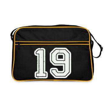 19 - Retro Bag - black/gold - Front