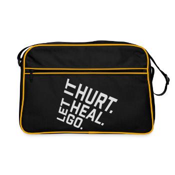 Let It Hurt Let It Heal Let It Go Inspirational - Retro Bag - black/gold - Front