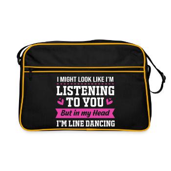 Danse en ligne - Sac Retro - noir/or - Devant