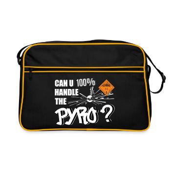 Pyro Fireworks - Retro Bag - black/gold - Front