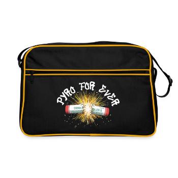 Pyro For Ever - Retro Bag - black/gold - Front