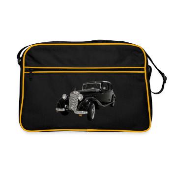 OLD CAR / CLASSIC VEHICLE - Retro Bag - black/gold - Front