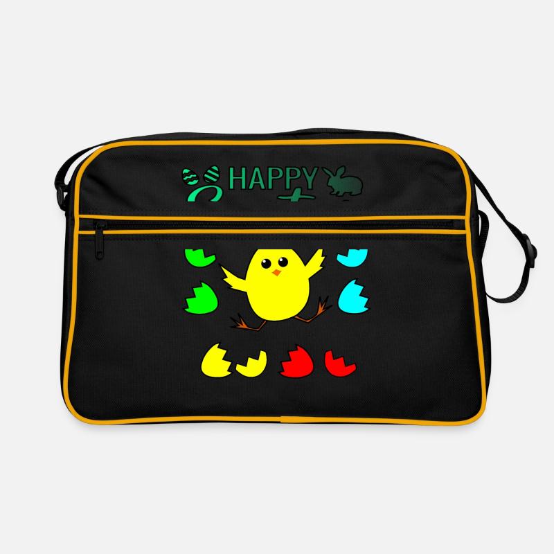 Happy Easter chick Retro Bag