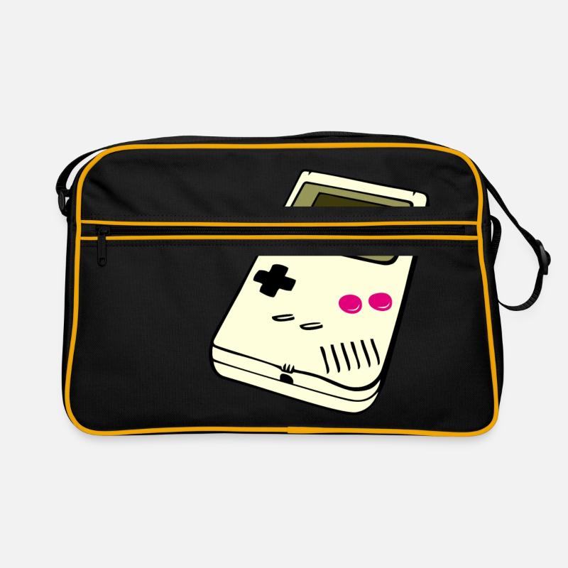 Handheld Konsole - Retro Tasche - Schwarz/Gold