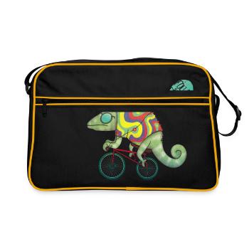 Fast lizard - Sac Retro - noir/or - Devant