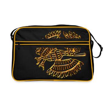 EAGLE INDIEN - Sac Retro - noir/or - Devant