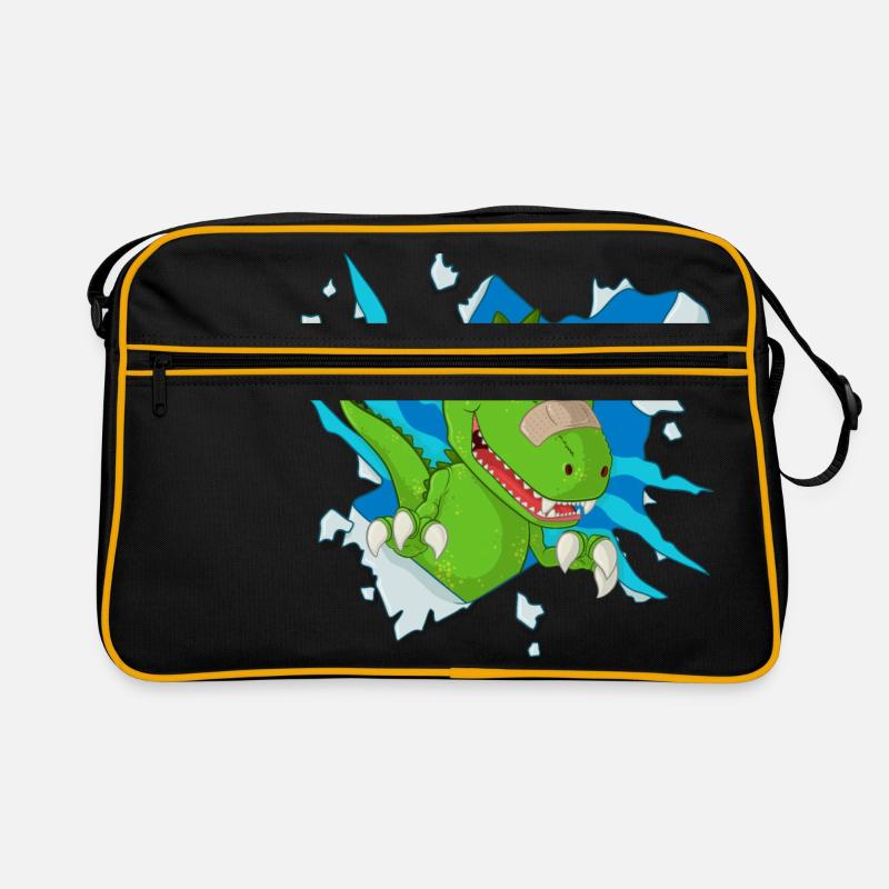 Süßer Dinosaurier Retro Tasche