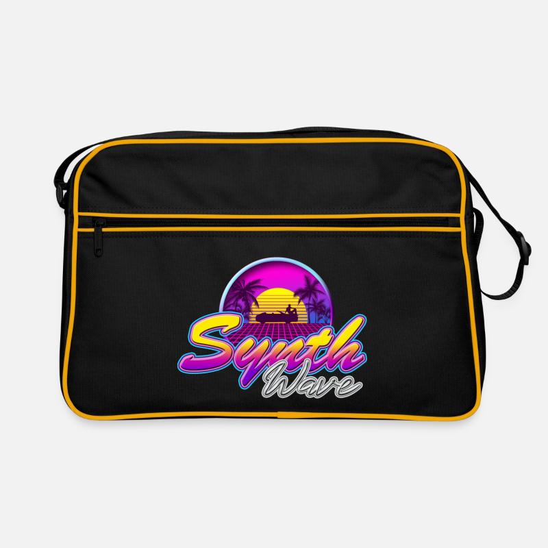 Synth-Wave Music Neon-Vibe Electrowave sunset Retro Bag