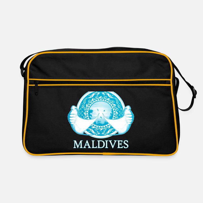 Mantarochen - Retro Tasche - Schwarz/Gold