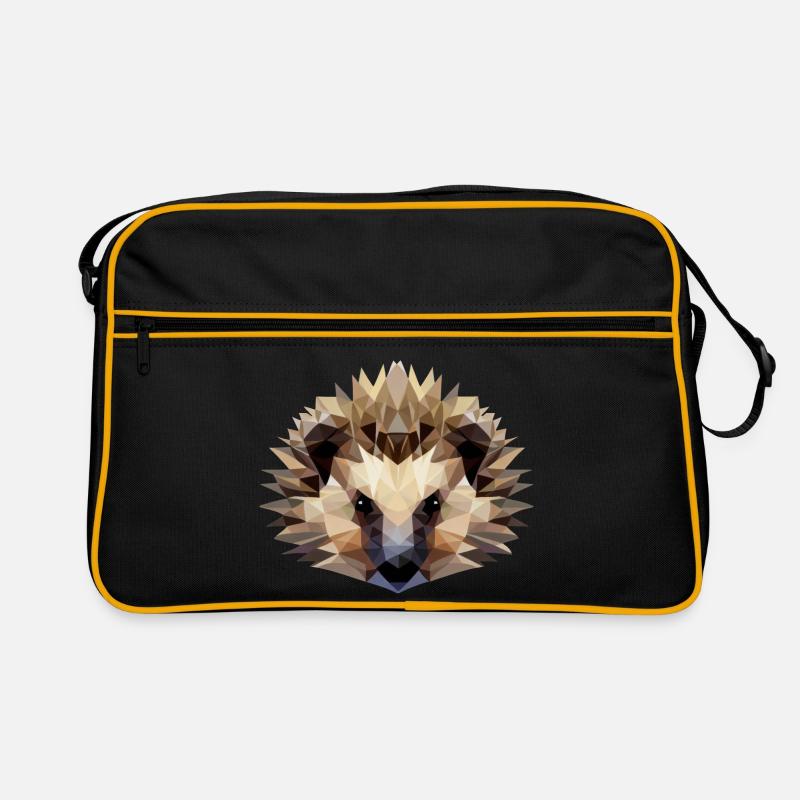 Igel Polygon Style Retro Tasche