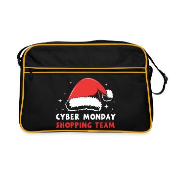Cyber Monday shopping spree - Retro Bag - black/gold - Front
